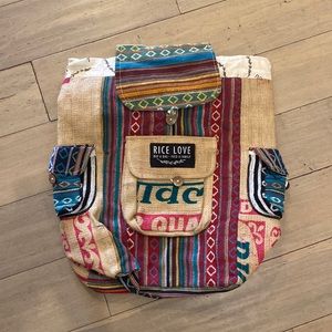 Rice Love backpack,buy a bag feed a family.